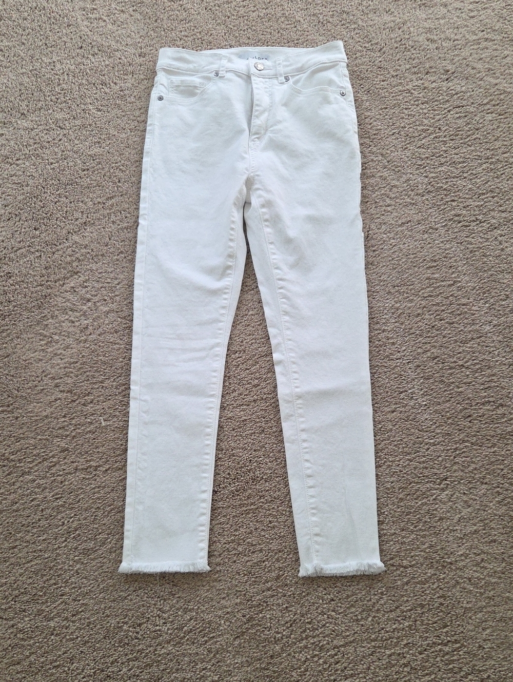LOFT White Skinny Ankle Jeans - Picture 1 of 4